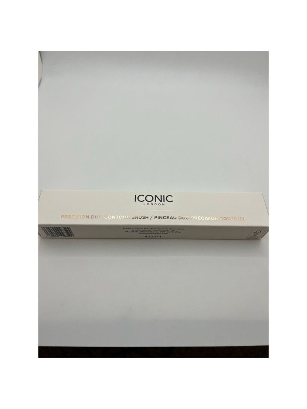 New Women's ICONIC London Precision Duo Contour Brush One Size Beige Gold